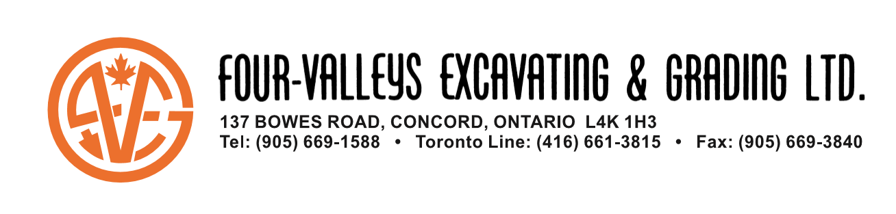 Four Valley Excavation Logo